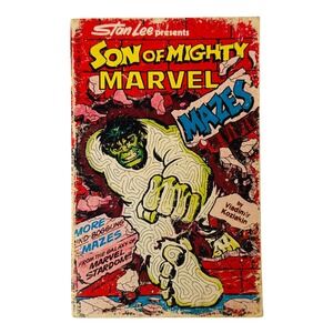 Stan Lee Son of Mighty Marvel‎ Bronze Mazes Puzzle Book Vintage 1977